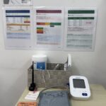 にこ薬局の無料健康ブース（血圧計・握力計・パルスオキシメーターとスマホ連動NFCシール）